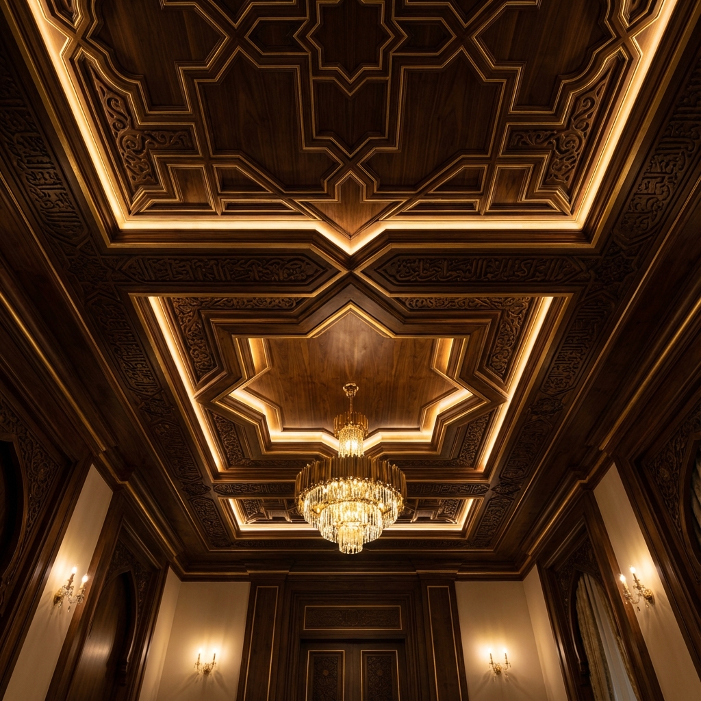 أسقف منقوشة